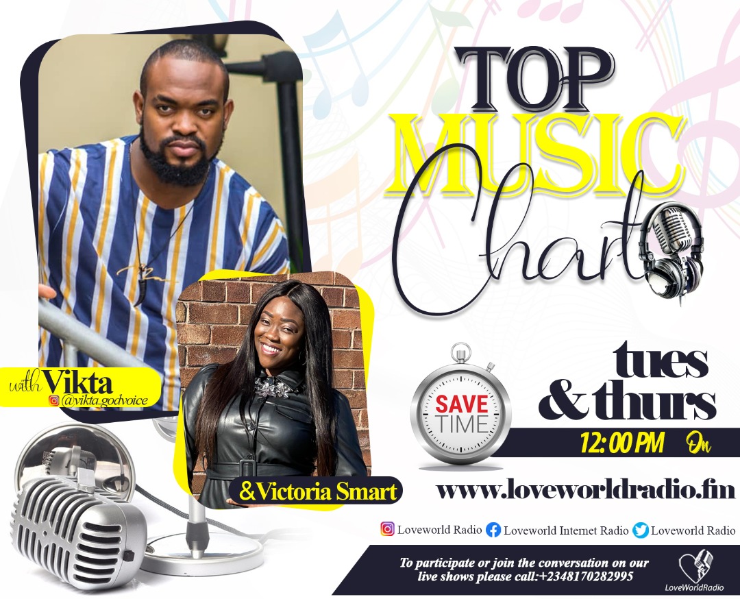 Heavyjaymouth's tweet photo. Upnext @Loveworldradio.Fm by 12pm Gmt+1
#MusicTopChart with @Vikta_godvoice ft @Ivictoriasmart
Log on to https://t.co/5UfKI74NSg to participate
#PastorChrisGeneration #throwbackthursday #LWR https://t.co/4OScL8aR9P