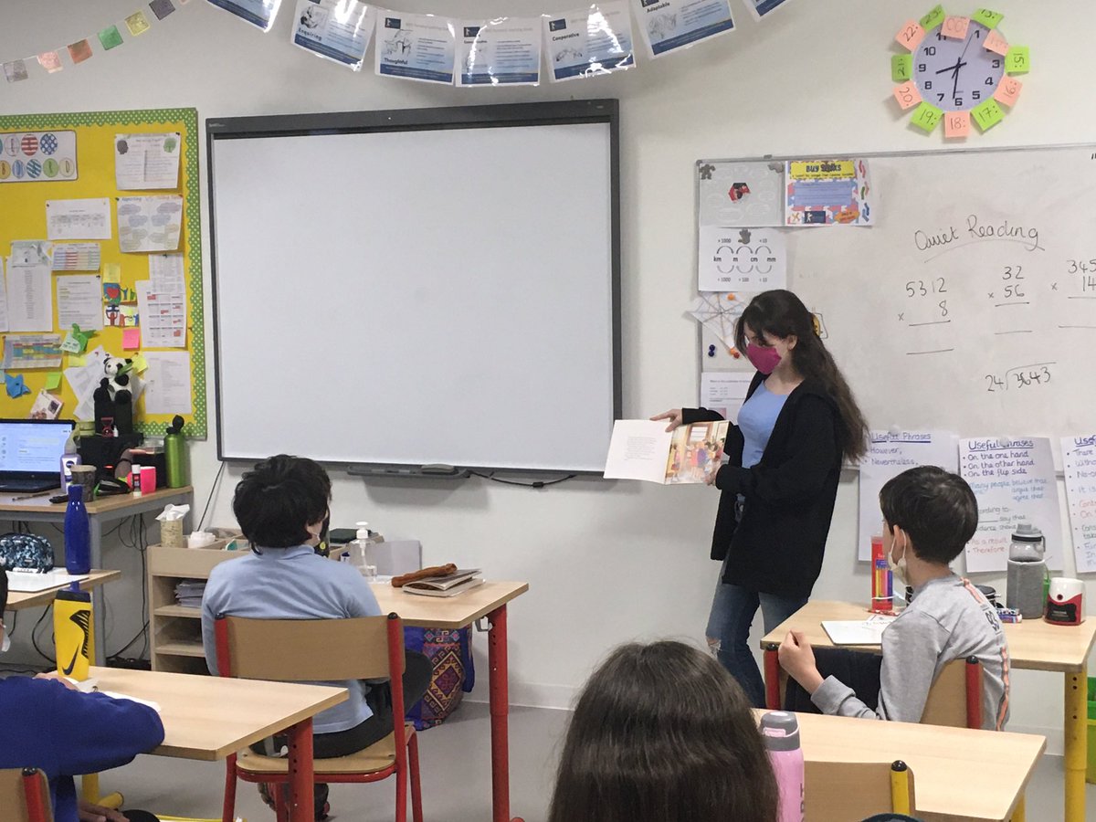 BISTYear56's tweet photo. Thank you to Natalia from Year 9 for coming to share one of her favourite childhood books with our class this morning, as part of Book Week at BIST. https://t.co/ChJAN3wBjc