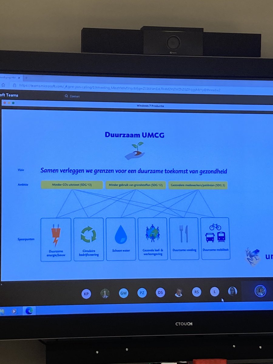 PaulaBvO's tweet photo. Nu presentatie van @CharlotteKumm over duurzaamheid in het @umcg! #polimanager #HMA #greenteams #duurzaamheidsprogramma https://t.co/LCD2WQrYyX