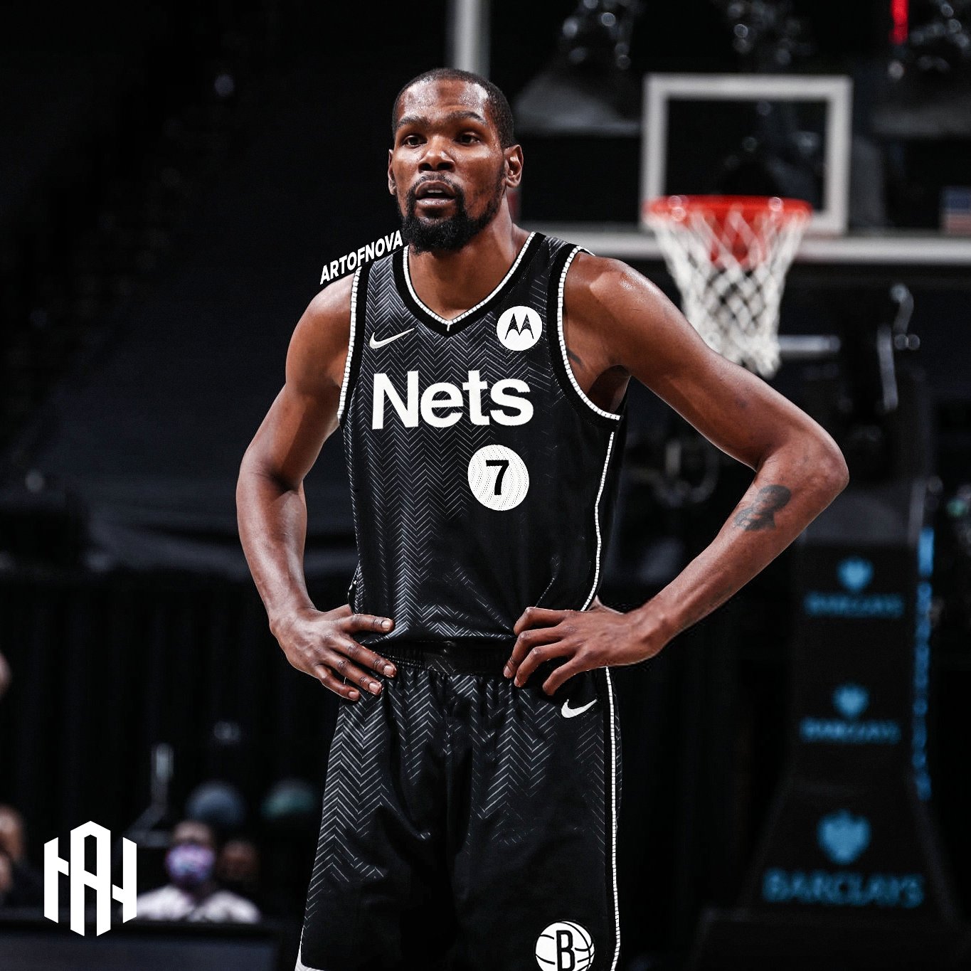 Kevin Durant #7 Brooklyn Nets Earned Edition NBA Swingman Jersey 