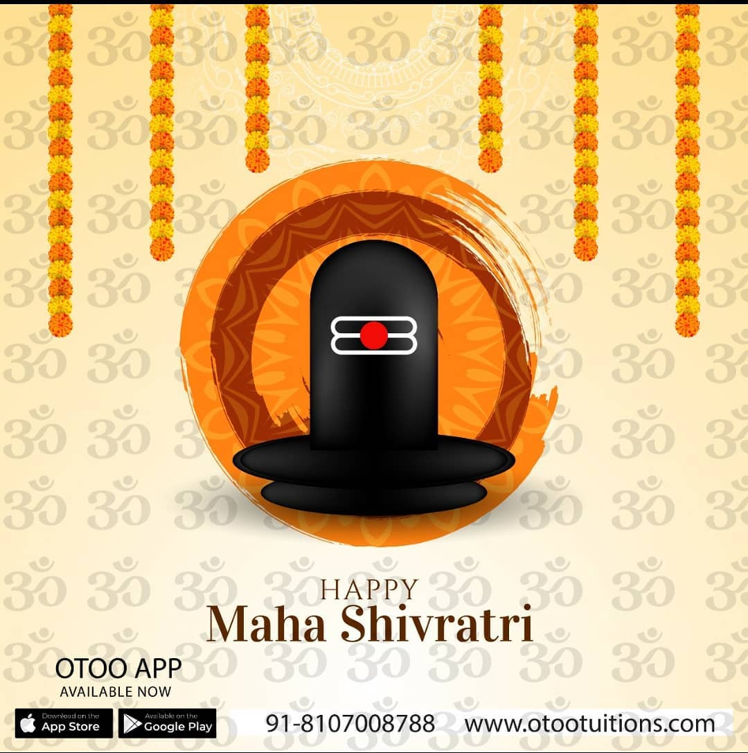 OTOOtuitions's tweet photo. Jai jai Shiv shambho🙏 Mahashivratri ki hardik shubhkaamnayein✨😍🙏

We are blessed with the blessings of Shiv Ji and that's why leading in the education field. We hope Shiv Ji will bless all the children🙏
Jai Bholenaath 🎉🧡🙏

#bholebhakt #bholenath #kedarnathtemple #shivji https://t.co/6AKcCNJ7F5