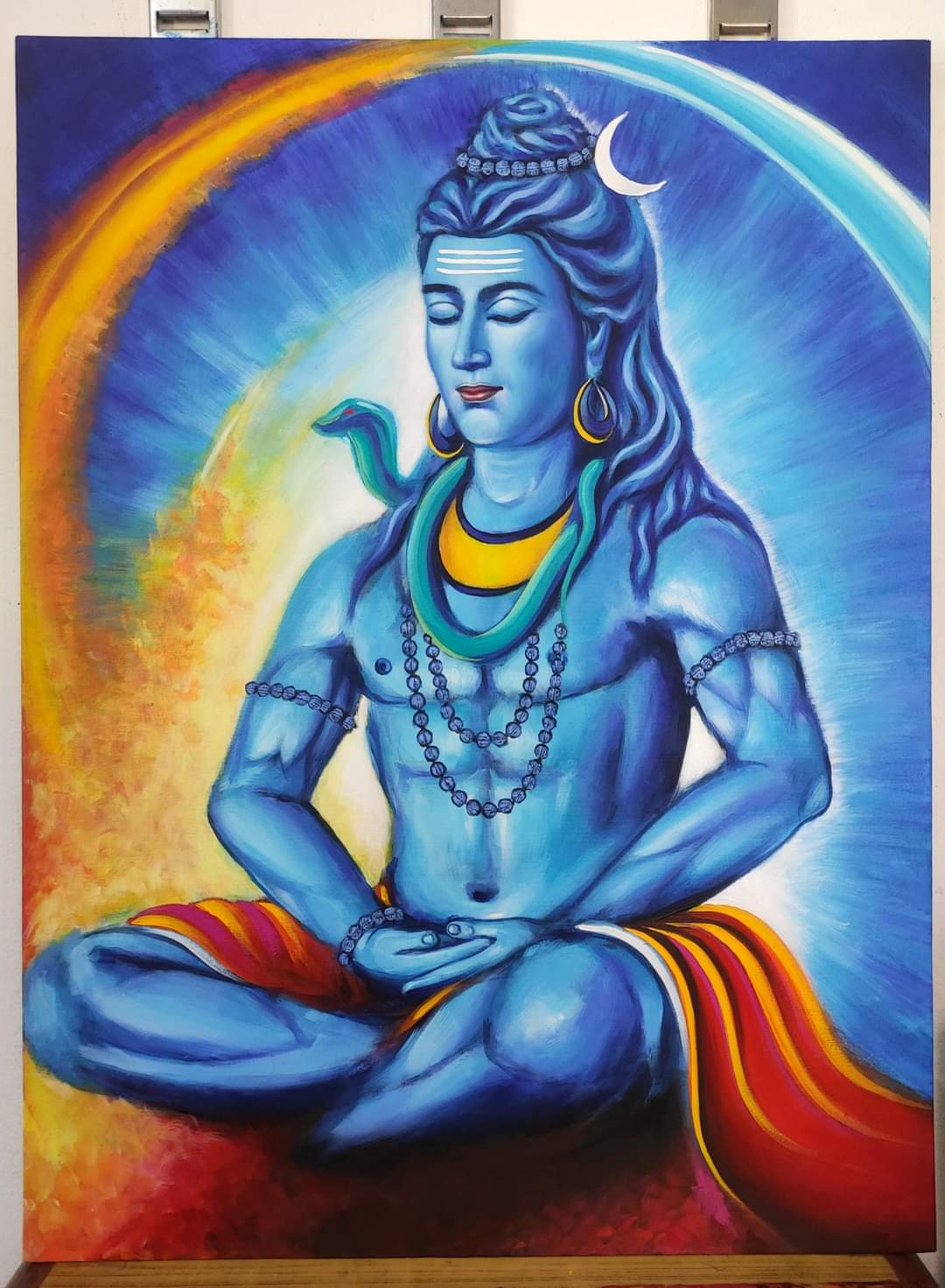Lord shiva 2024 acrylic painting