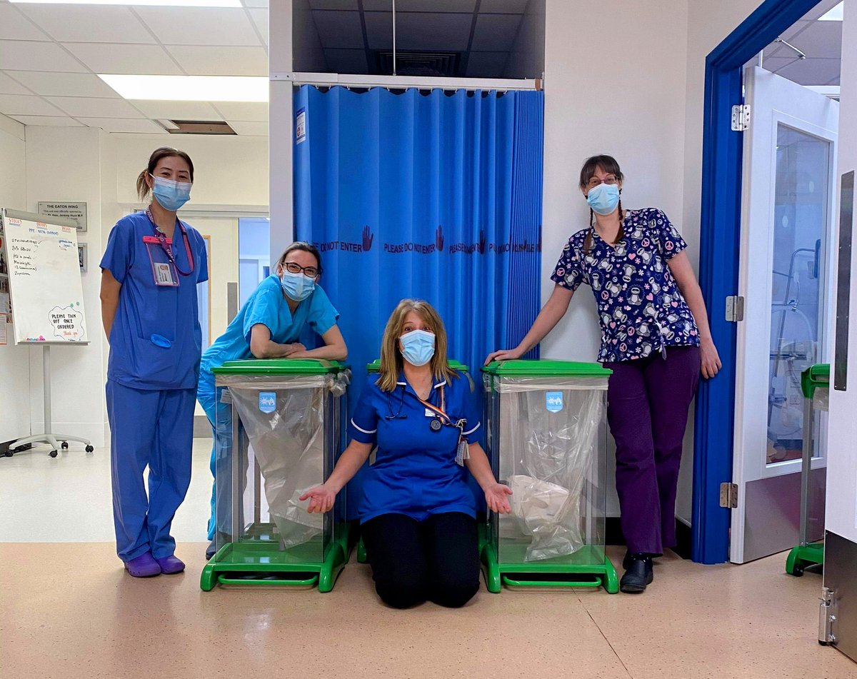 They have arrived 🎉 we now have #recycling bins on ICU <a href="/RoyalSurrey/">Royal Surrey</a>
All clinical area can now #recycle
Who's next...... Send pictures of all ur bins in other clinical areas 💚
Making our hospital a greener place to work everyday 
<a href="/KellySymes6/">Kelly Symes</a> <a href="/twigletboyes/">Elaine Boyes</a> <a href="/SusanSjuve/">susan sjuve💙</a> <a href="/npsands/">Nick Sands</a>