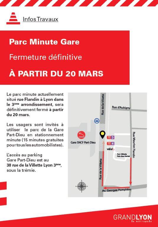 🚨 A partir du 20 mars, retrouvez le dépose-minute de la gare dans le parking @lpa_officiel situé sous la #GaredeLyonPartDieu 🏫

Accès 🚗 > 38 rue de la Villette 69003 Lyon / Accès 🚶‍♂️ > Sortie gare Villette - Villeurbanne / 💶 > 15 minutes gratuites 

@grandlyon @LyonPartDieu