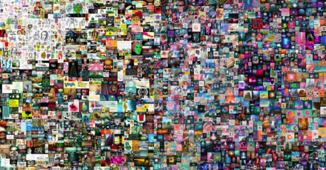 Forbes's tweet photo. A digital collage by the artist Beeple could fetch as much as $20 million in a record sale at a Christie’s auction https://t.co/x9Gwnb3eVL https://t.co/RIl3A1VKXE