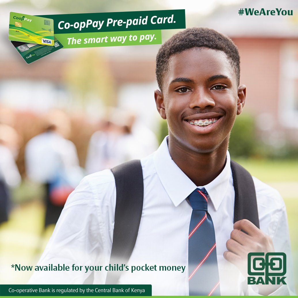 Krepublics2_'s tweet photo. Apply for the CoopPay card from nearest Co-op Bank branch today and enjoy its benefits without necessarily opening an account.
Load it cash and you'll incur no extra cost when you transact with it. You can also track your child spendings. @Coopbankenya
#CoopPay #CoopStudentsCard https://t.co/32fsSvsU8g