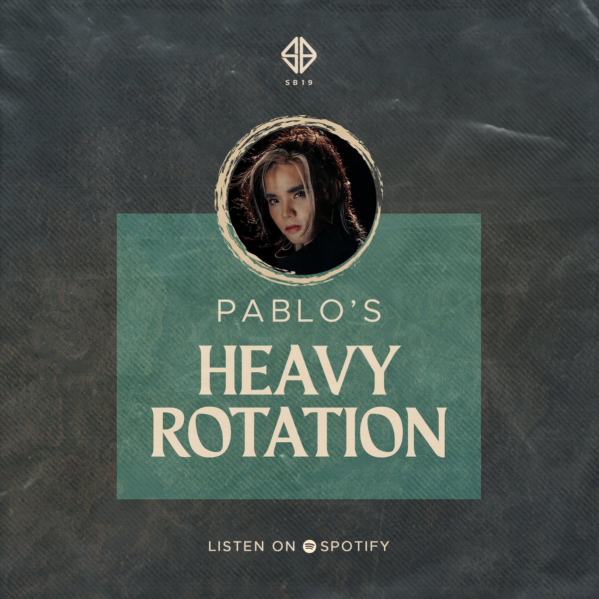 SB19Official's tweet photo. Check out #SB19_PABLO’s updated ‘Heavy Rotation’ playlist on Spotify! 

➡ Watch ‘What?’ MV: https://t.co/APy8oWeYFJ
💿 Listen on Spotify and other digital music platforms! 

#SB19WhatStreamingParty https://t.co/ntfJde78Nu