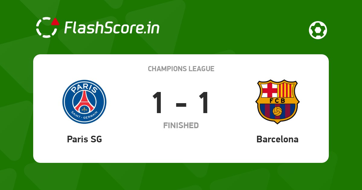 dedikation Quagmire mavepine Flashscore India 🇮🇳 on Twitter: "PSG knock Barcelona out of the Champions  League 5-2 on aggregate. This is the first time in 13 years that  @FCBarcelona and Messi haven't qualified for the