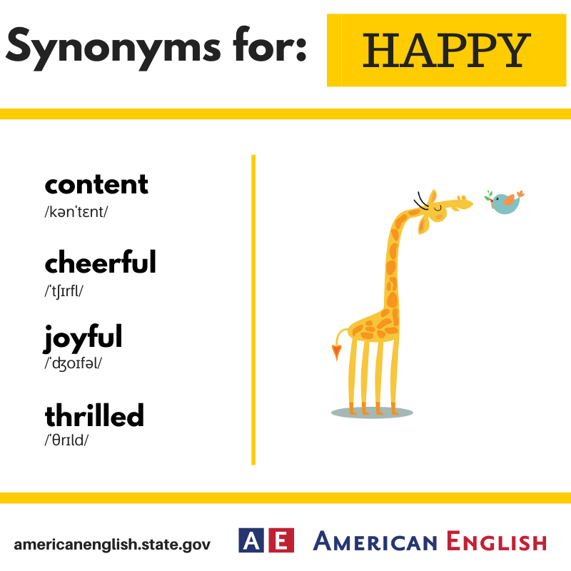 llcgardez's tweet photo. Synonyms_ happy!

#Content #Happy #Joyful #Thrilled #vocabulary #English #englishvocabulary #LearnEnglish #StayConnectedWithLLCs https://t.co/YlKES81duC