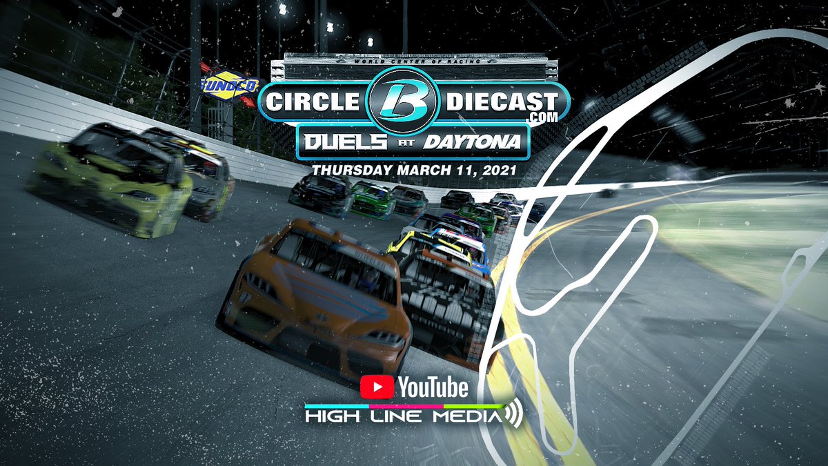 HLRL_iRacing's tweet photo. .@diecast_b Premier Series Duels at Daytona Thursday night March 11 on High Line Media on @YouTube https://t.co/kucQOzw4L1