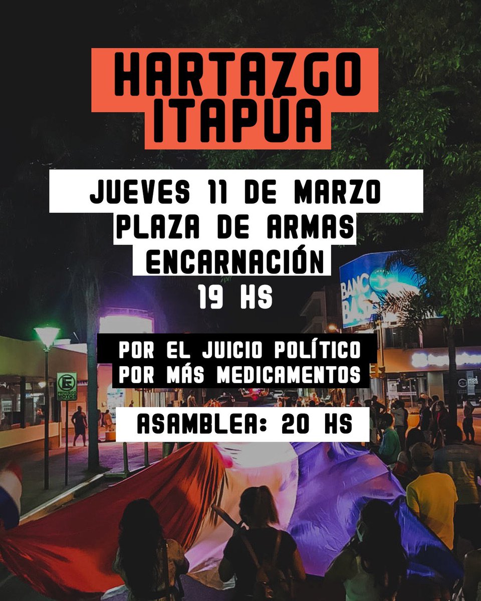 samadiego_'s tweet photo. Manifestación día 7. Sumate.

#Encarnación https://t.co/5SZsGd0VOA