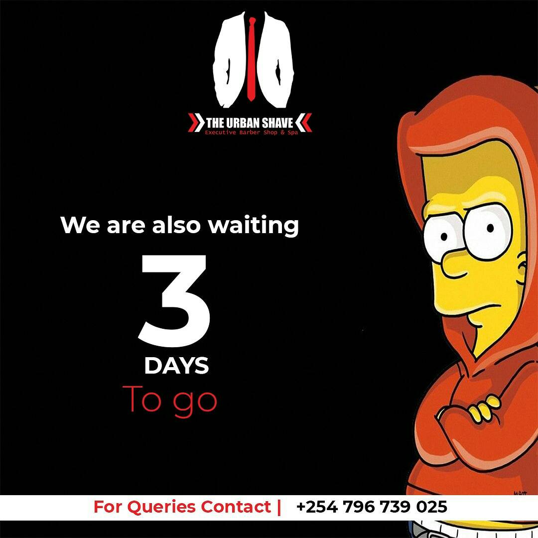 urbanshave254's tweet photo. Only 3 Days to our Grand Reopening. Something Big is coming up

Call 0796 84 10 89

#Haircut #Shave #CustomHairCuts  #PerfectHaircut #MensGrooming #UrbanShave #ThursdayMotivation #Thursdaythoughts #tbt #MainaAndKingangi #DontMissCall #CoopStudentCard #MatiangiPresidency https://t.co/TaILfW19PU