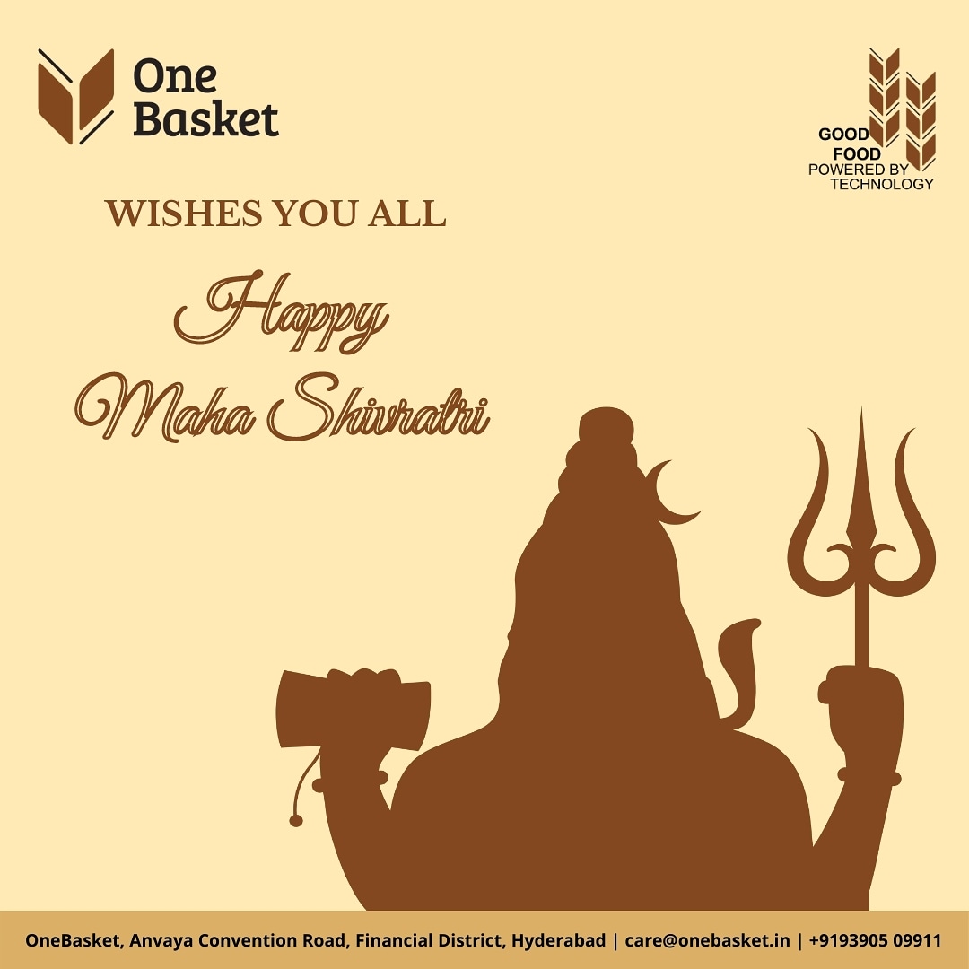 onebasket_IN's tweet photo. OneBasket Wishes You All Happy Maha Shivaratri.
May all your wishes come true, and hope Lord Shiva’s blessings  remain with you always
#shivratri #mahadev #shiv #bholenath #mahashivratri #harharmahadev #india #shivshankar #onebasket
 #onebasketstore #onebasketpulses #healthyfood https://t.co/5s53vIv3nd