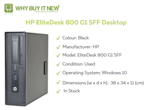 whybuyitnew's tweet photo. We have plenty of HP EliteDesk 800 G1 SFF Desktops in stock! Head over to our store to check them out
https://t.co/HegnxETpX0 https://t.co/XyKzEyJPUk