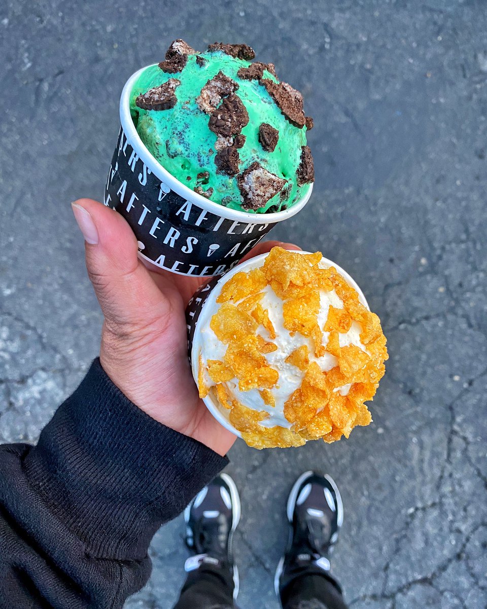 Mint Monster or Milk &amp; Cereal? 🤔 Get it on Doordash or Grubhub tonight 🚗 #aftersicecream