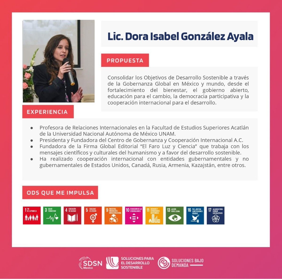 DoraisaGonzlez's tweet photo. Me incorporo a la red #ExpertODS de la @sdsnmx de Naciones Unidas, con el fin de contribuir con gobernanza y cooperación internacional en el cumplimiento de los Objetivos de Desarrollo Sostenible #SDGs. 🌐🤲
¡Vamos construyendo puentes! https://t.co/9ThllbeP9j