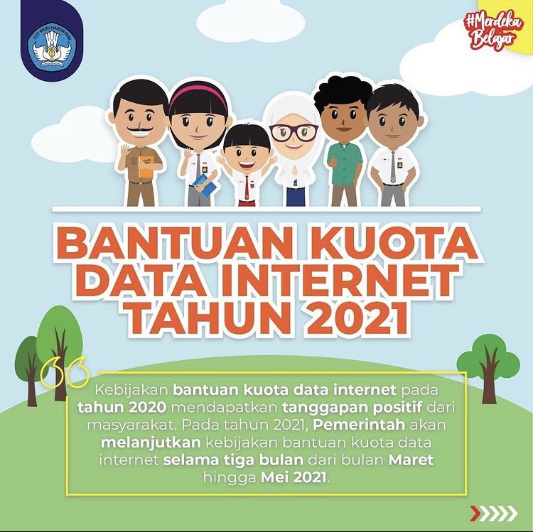 MasMenteri's tweet photo. KUOTA KEMENDIKBUD 2021 SUDAH MULAI CAIR‼️📢📢

Kuota Kemendikbud TTI loh sob! Cm mau ngingetin:

- Kuota ini bisa dipake ke semua loh! alias kuota umum. Kecuali yg diblokir Kominfo &amp; sosmed

- Bagi yang belum, mohon sabar, proses pencairan sekitar 3 hari

SS dong kolom reply sob! https://t.co/zAImlDvuaA