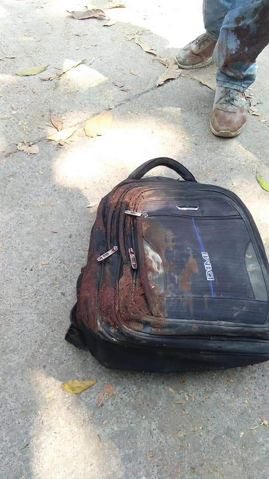 SaiSoeNge's tweet photo. TW// wound, blood, dead body
In North Dagon township, Yangon, police brutally crackdown the protesters using live ammunition about 11am. One got headshot and died at the spot and another at pubes. STOP ONSLAUGHT  @freya_cole #WhatsHappeningInMyanmar #Mar11Coup https://t.co/Kgt5UwXElY