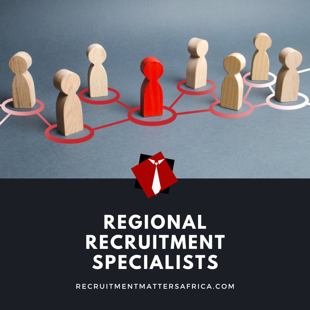 We are your Regional Recruitment Specialists - recruiting throughout Sub Saharan Africa!

#recruitmentmattersafrica
#careers
#africa