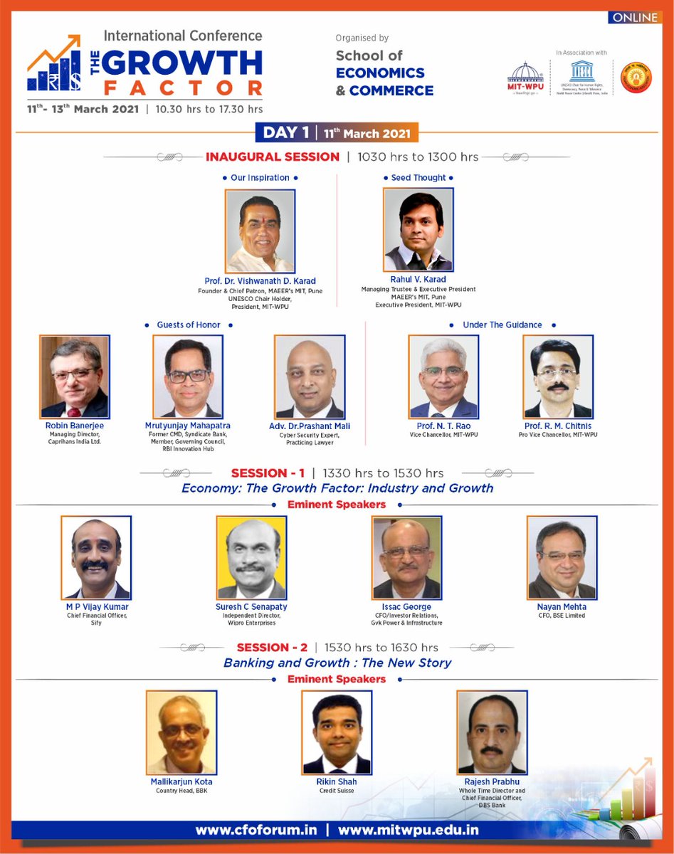 MitWpu's tweet photo. #DAY1 #speakers &amp; #guests #ECOCOM - The Growth Factor @MitWpu https://t.co/Doj4YyS6kr