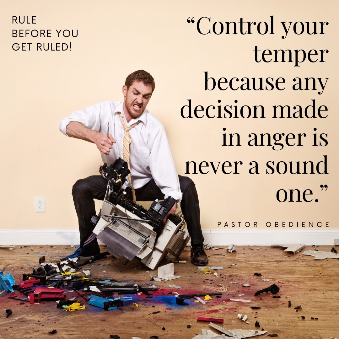 ObieMax's tweet photo. Be careful of uncontrolled temper, it has the ability to temper with everything that is of value to you, it can destroy all that took years to build.

#angermanagement #uncontrolledanger #dailyprescriptionswithpso #pastorobedience https://t.co/JhbKgAoIkn