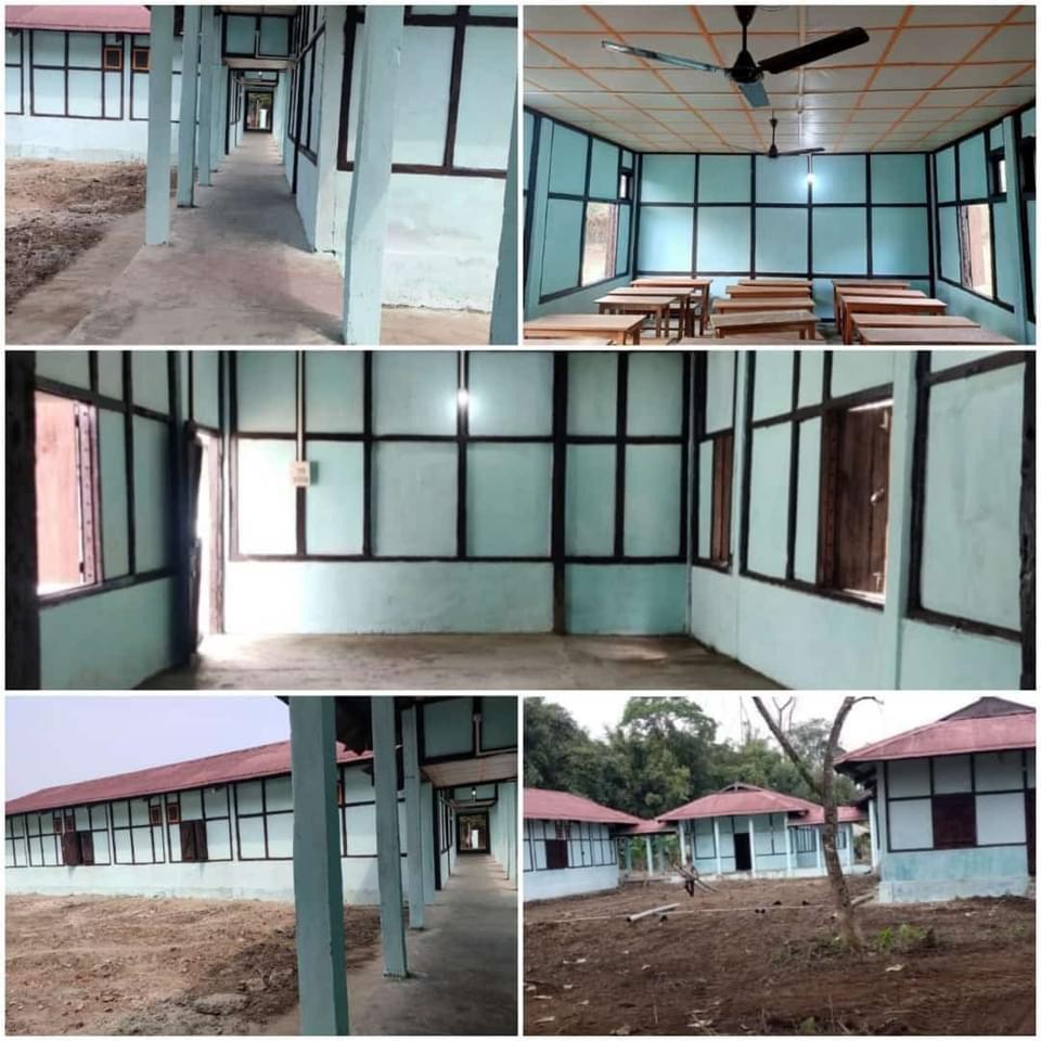 MyGovArunachal's tweet photo. DC #EastSiang, Dr Kinny Singh inaugurated the renovated boys hostel complex of Govt. HS School, Sille. This great initiative was possible under the aegis of Project-37, a crowdfunding initiative of #APCS2016 batch officers, in collaboration with Sille-Oyan Banggo & #LBSU. https://t.co/TVuCJs8rZr
