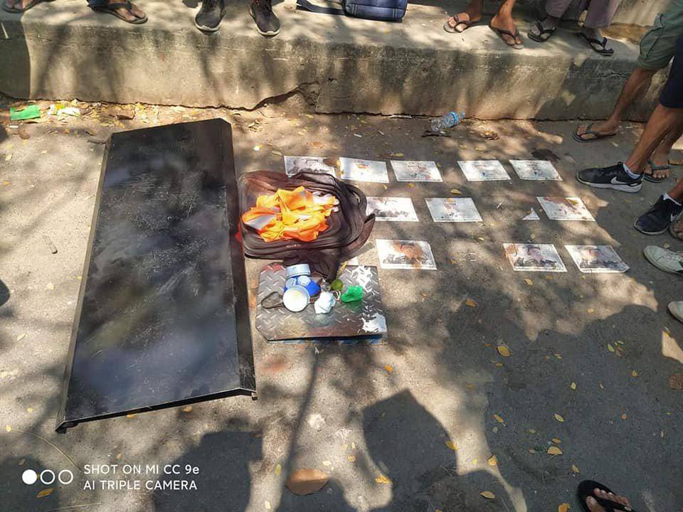 TW//Blood,Death
The one who got headshot and died in North Dagon strike is Ko Chit Min Thu. His wife is left with 2 month pregnancy. 
STOP ONSLAUGHT

#WhatsHappeningInMyanmar
#Mar11Coup 
#MilkTeaAlliance #OpCCP