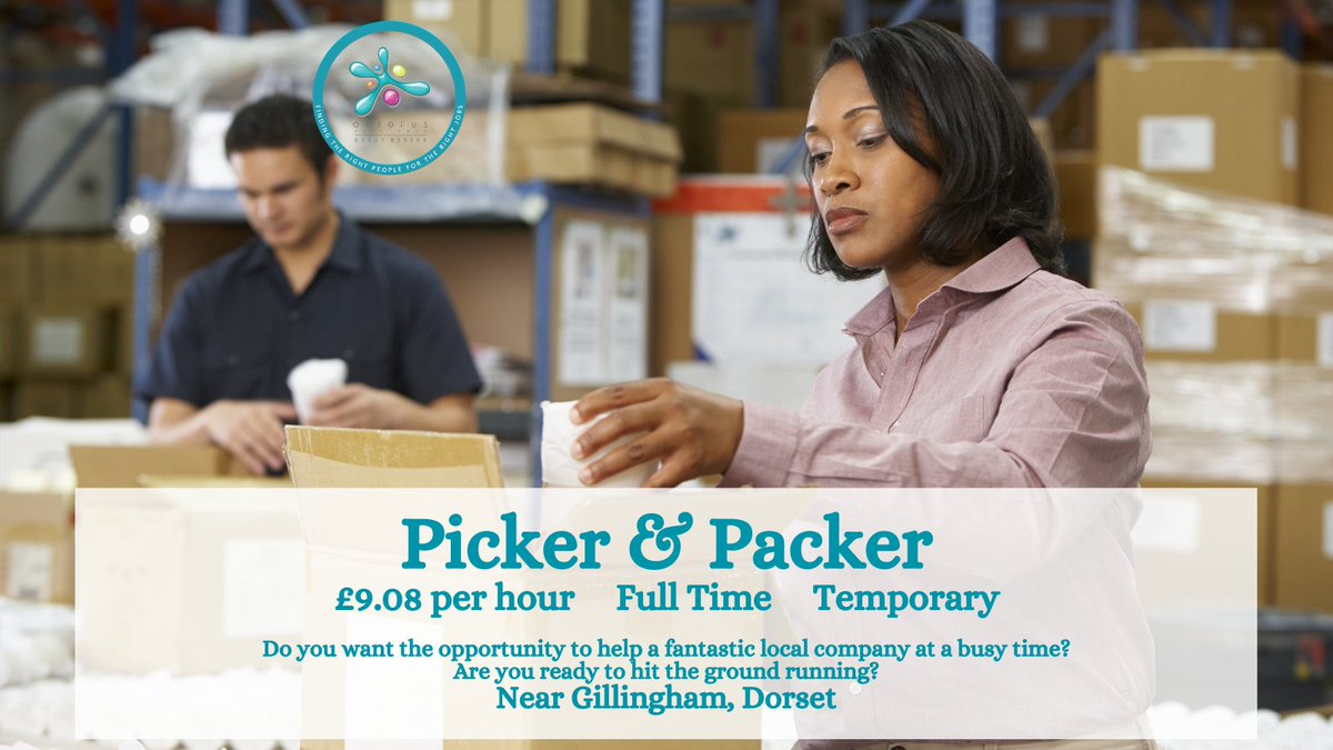 OctopusPersonne's tweet image. We are looking for enthusiastic candidates to join the team of a leading global organisation, working in their busy warehouse environment.

Go to ow.ly/tIsa50DR4fD or call Alice on 01747 825568.

#Gooctopus #recruitment #pickerandpacker #Dorset