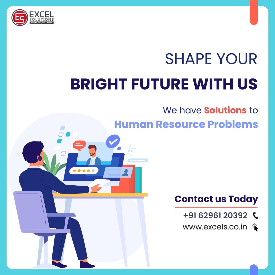 Excelsolutions5's tweet image. Shape your bright future with us
We have solutions to Human Resource problems
Contact us today
Call/Whatsapp: 8343030921/9932028944
excels.co.in
#Humanresource #Solutions #placement #vacancy #jobs