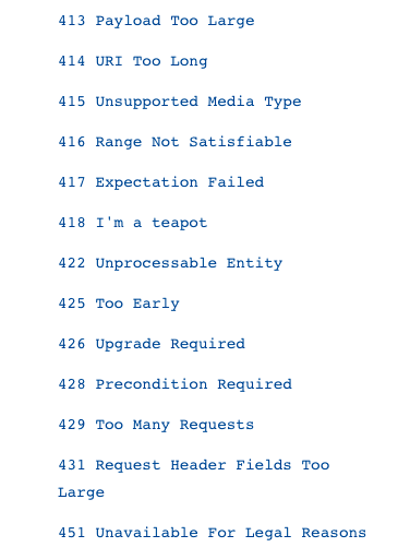 HappySinger's tweet image. Which HTTP 4xx Client Error status code describes *your* sex life?