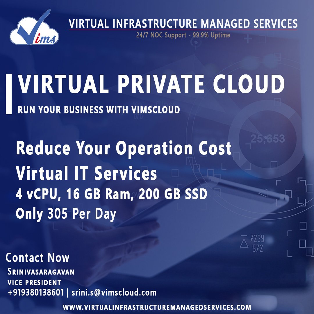 vimscloud's tweet image. #VIMSCLOUD provides high-performance #vpc VirtualPrivateCloud.
We are offering a wide range of #CloudServices with #monitoringServices & #SecurityServices.
Call Now to Get an Instant Discount & Free Trial.
+919380138601 | srini.s@vimscloud.com
…tualinfrastructuremanagedservices.com/virtual-privat…