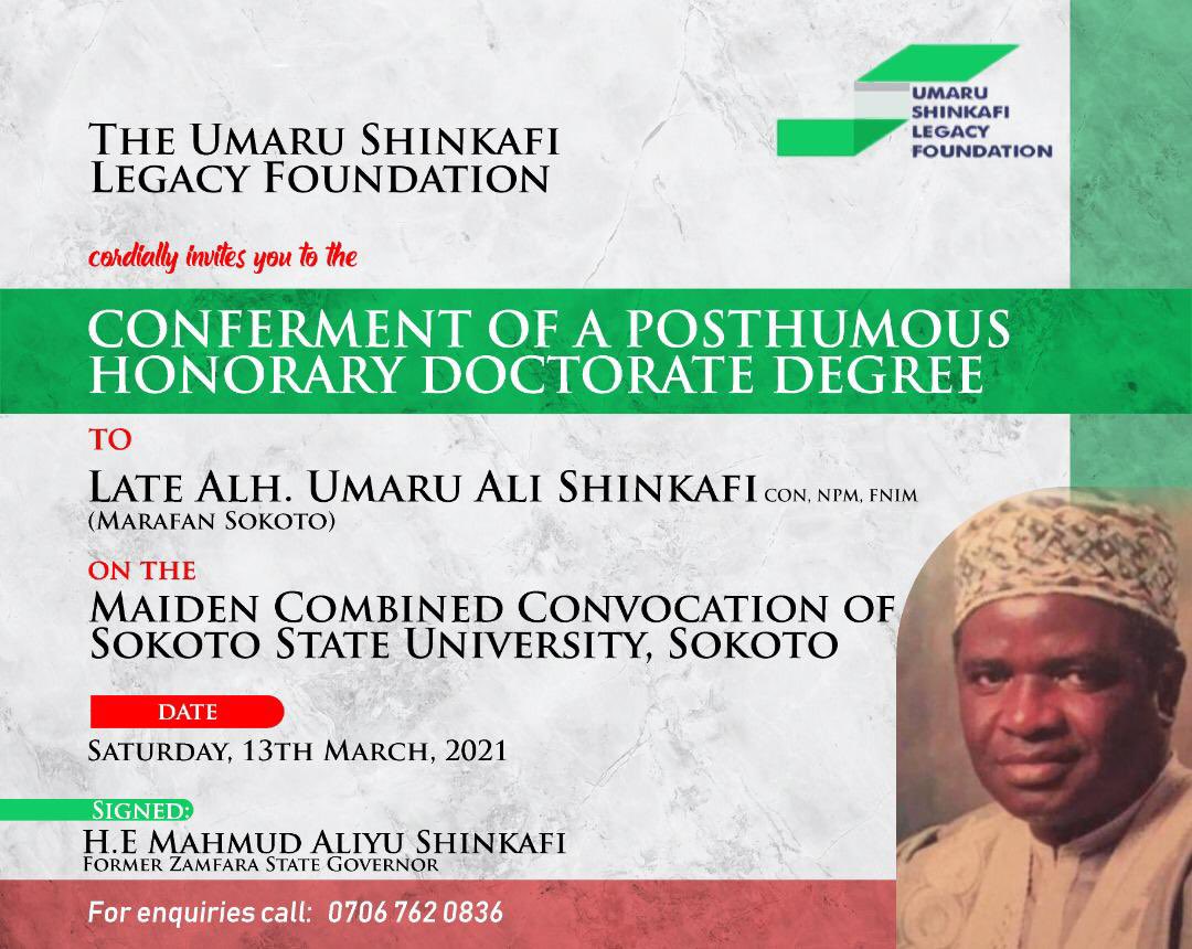 Umaru Shinkafi Legacy Foundation tweet media