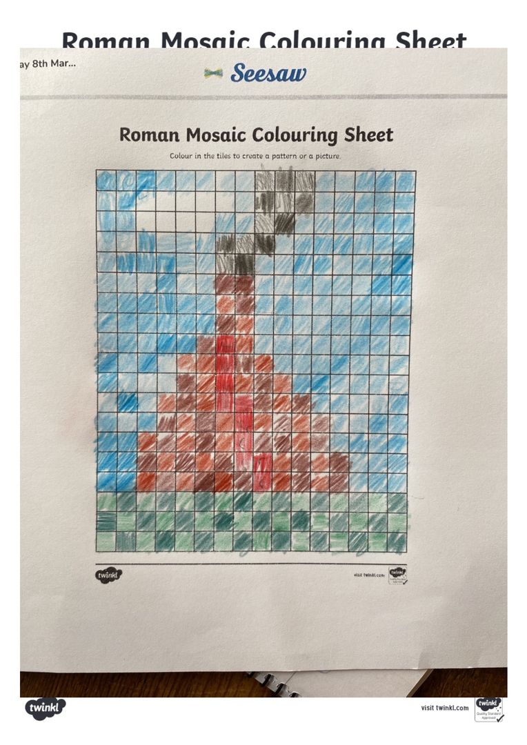 Year 4 have been studying the mosaics of Pompeii this week and designing their own, mostly inspired by the famous 'Cave Canem'. 🐕🐈🌋 <a href="/Habsmonmouth/">Haberdashers' Monmouth School</a> <a href="/MonBoysPrep/">Monmouth Boys' Prep</a> #Mosaic #Humanities #Year4 #Pompeii