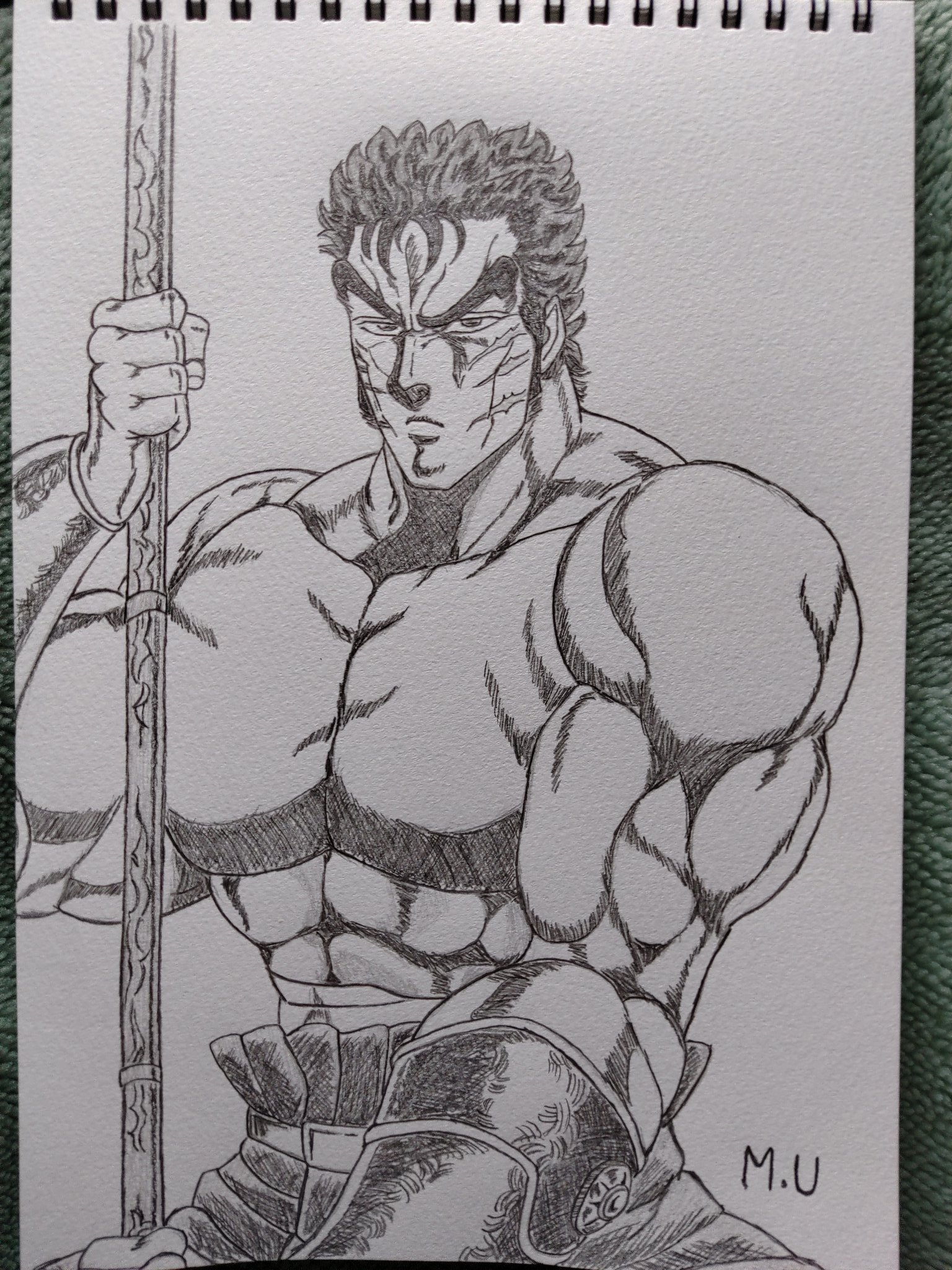 マサ 魁 男塾 伊達臣人 描いてみた 気にするな お前が弱いんじゃねえ 俺が強すぎるんだ 魁男塾 伊達臣人 鉛筆画 模写 イラスト T Co Gtybq3ttni Twitter