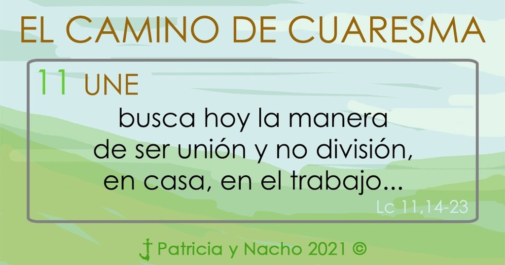 CalAdvCua's tweet photo. UNE, busca hoy la manera de ser unión y no división, en casa, en el trabajo... #Cuaresma https://t.co/3HXa1SKUTT https://t.co/iMlreLwajl
