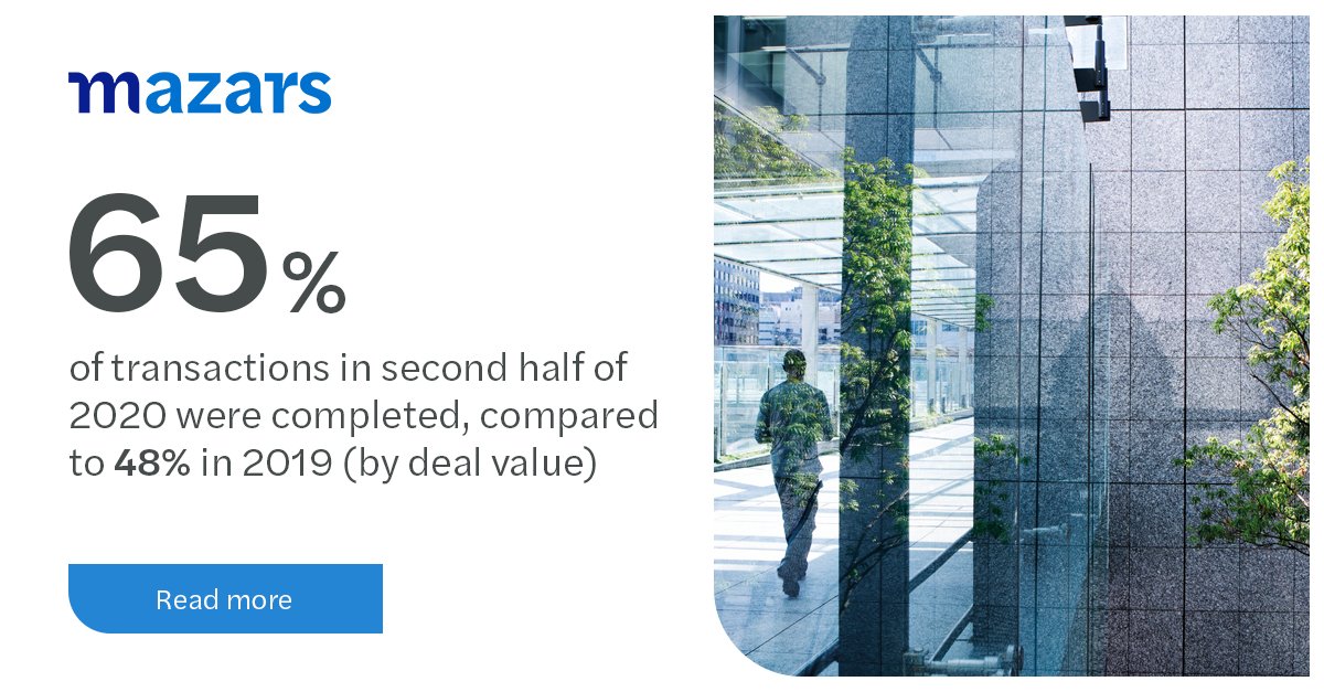 [#PrivateEquity] Significant increase in deal flow has been reported and private equity firms and investors seeing an increase in the number of transactions. Find out more: bit.ly/3teKToB

#mazarsph