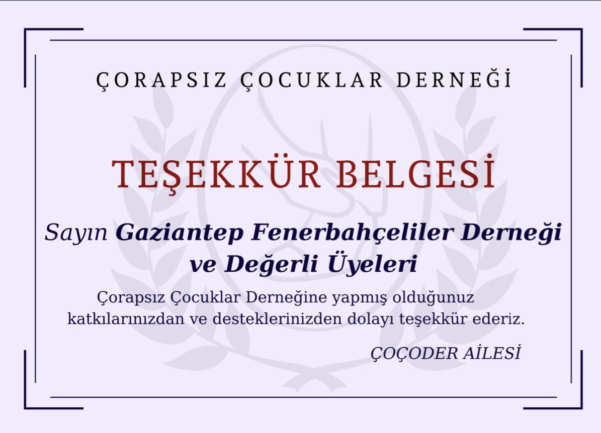 Çocuklarımız geleceğimizdir. Böyle bir projede bizim de yer almamızı sağladığınız için asıl biz size teşekkür ederiz. Ne zaman ihtiyacınız olursa da derneğimizin her zaman yanınızda olduğunu bilmenizi isteriz. Kalpler beraber 💙💛 @cocodernek