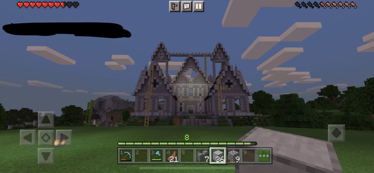 EvercraftMCPE's tweet photo. SPOTLIGHT: Mumkenneth

Here is a sneak peak at Mumkenneth's work-in-progress mansion. The roof is stunning!

#Evercraft #Minecraft #SurvivalBuild #Bedrock #Multiplayer #MinecraftBuilds #MinecraftSMP https://t.co/fWh1p2fz3X