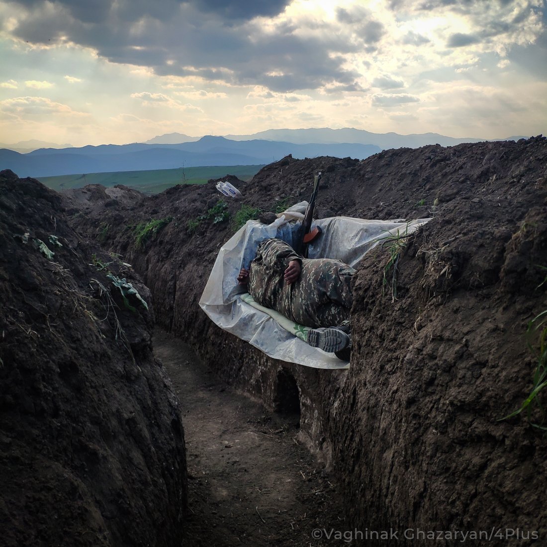 Vaghinak Ghazaryan's “Resting Soldier” photograph has been nominated in the "Contemporary Issues/Single Photo" category of the <a href="/WorldPressPhoto/">World Press Photo</a> International Photojournalism Contest.

Check out his full story here: 4plus.org/until-again/