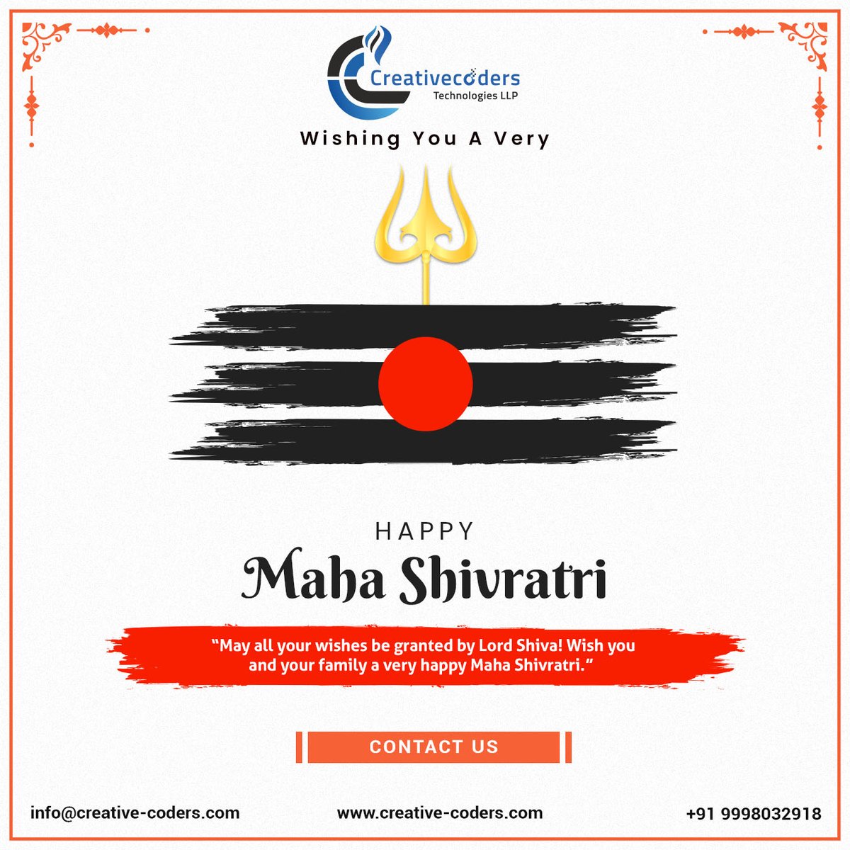 CreativecodersT's tweet image. Om Namah Shivaya. Let's spend the night of Shivratri chanting the name of Lord Shiva and seek his divine blessings.
Happy Maha Shivratri !!
#lordshiva #mahashivratri2021 #mahadev #mahashivratri