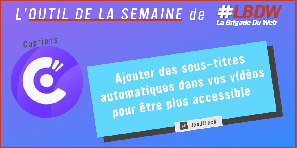 📱#outil
Ajouter des sous-titres automatiquement à vos contenus vidéos : C'est 👉🏻Captions👈🏻
En mode vertical, à partir d'une vidéo téléchargée ou en vous filmant directement, la transcription est assez fidèle et pour les coquilles, le texte est modifiable.

#socialmedia #LBDW