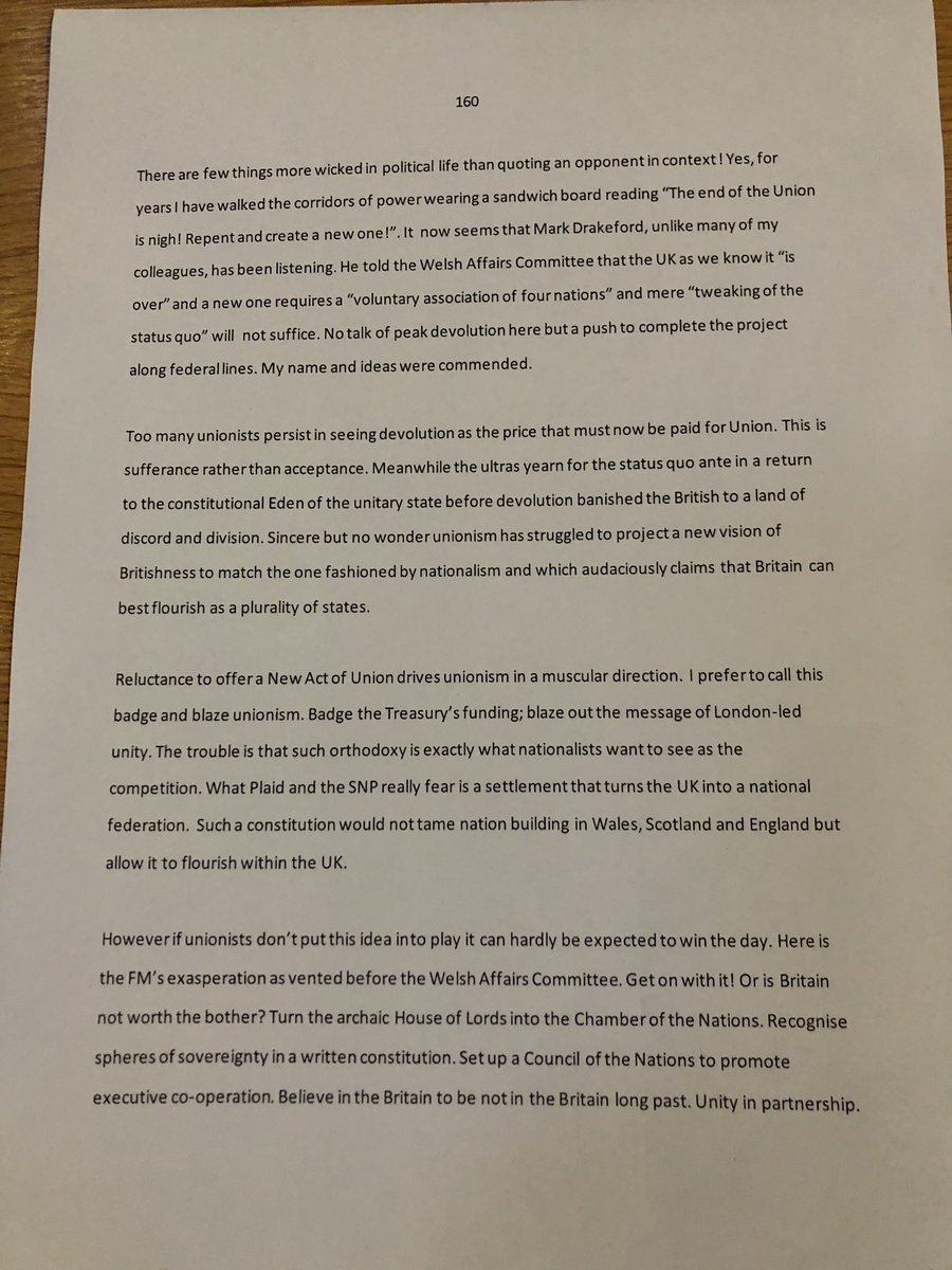There are few things more wicked in political life than quoting an opponent in context!  I have a good mind to sue the First Minister for substantial political damages!!
#TheLastoftheUnionists