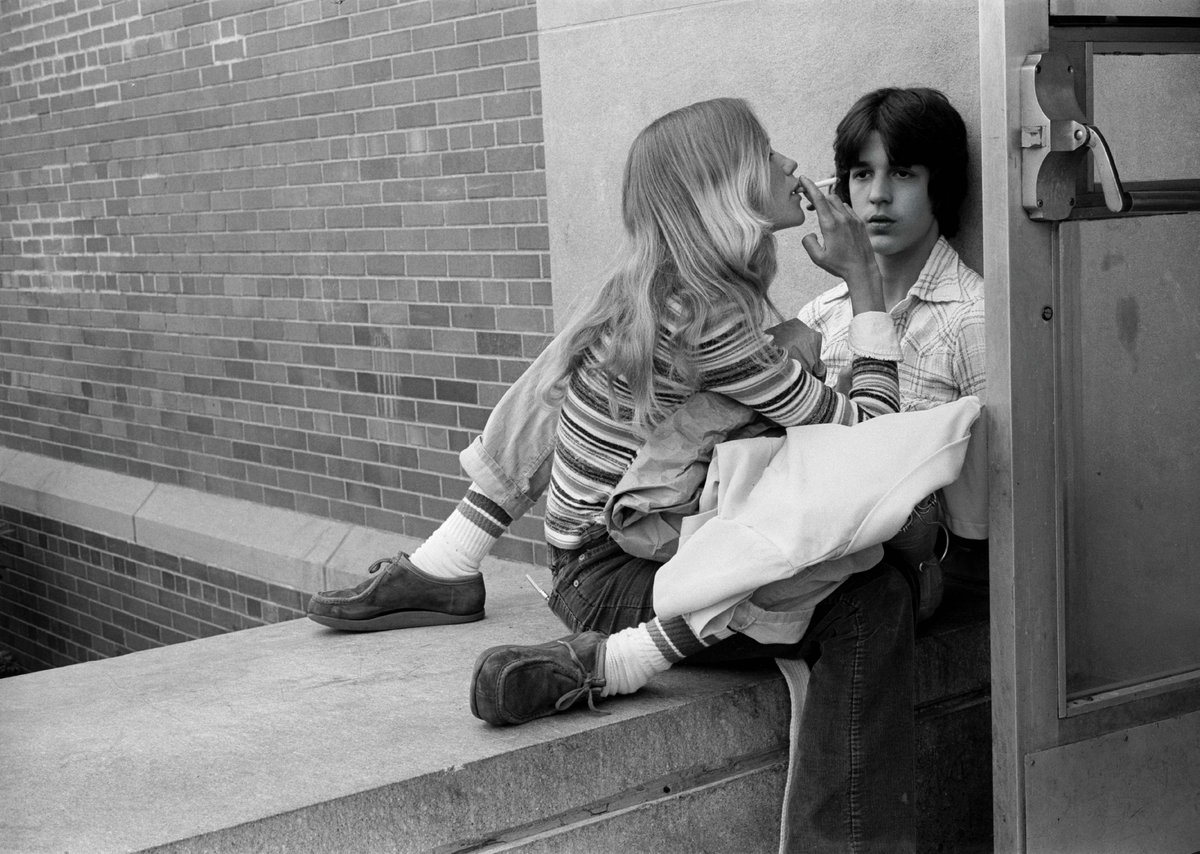 invis_library's tweet image. Joseph Szabo / Anthony &amp;amp; Terry, Lunch Break, 1977