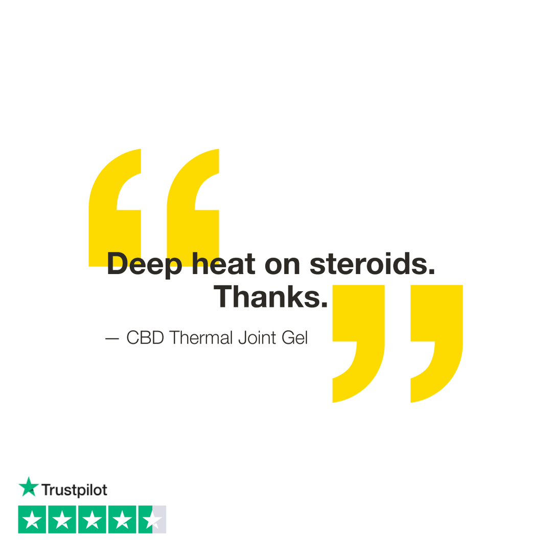 fourfiveuk's tweet photo. Definitely steroid free, our @bscgcertified CBD Thermal Joint Gel is almost guaranteed to set your world on fire. 🔥
.
#fourfivecbd #rest #recover #rise #CBDUK #CBD #CBDOil #CBDThermalJointGel #ForTheActive #Trustpilot #Reviews #CustomerFeedback #WeLoveToHearIt #FiveStars #Fee https://t.co/iXSKBwADkf