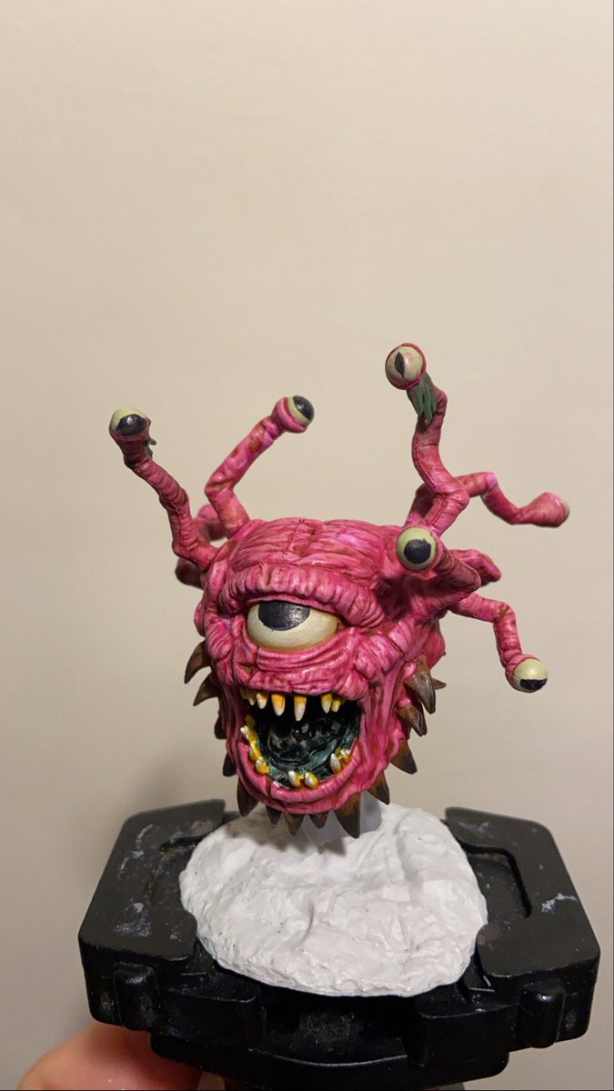 waaagh_ghazkill's tweet photo. WIP of this zombie beholder. Going to have to make it more zombie for the next step. This will be raffled to raise money for breast cancer charity when complete. 
.
#Warmongers #DnD #breastcanceruk #wizkids https://t.co/TFzKsnDq1Y