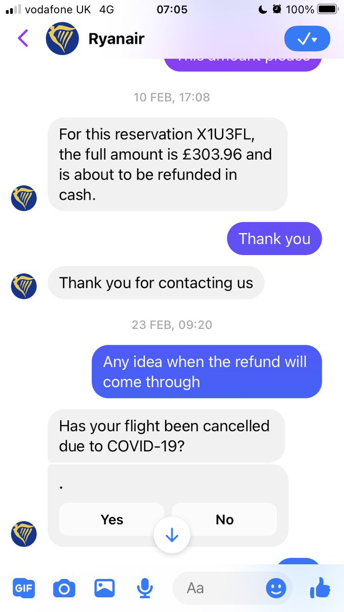 ktck55's tweet photo. @RyanairPress @Ryanair I wonder where you get the money from 🤔 not refunding customers you promise? https://t.co/pKPo3lHykp