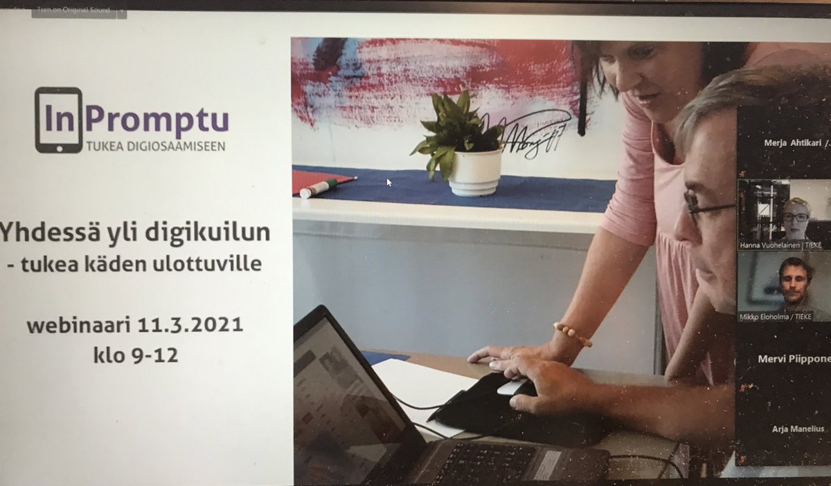 Tänään webinaari digitaalisten perustaitojen vahvistamisesta <a href="/InPromptuHanke/">InPromptu-hanke</a> Mielestäni työssä oppiminen korostuu digitaitojen ylläpitämisessä ja kehittämisessä. Päivässä mukana panelistina #digitaidot #perustaidot