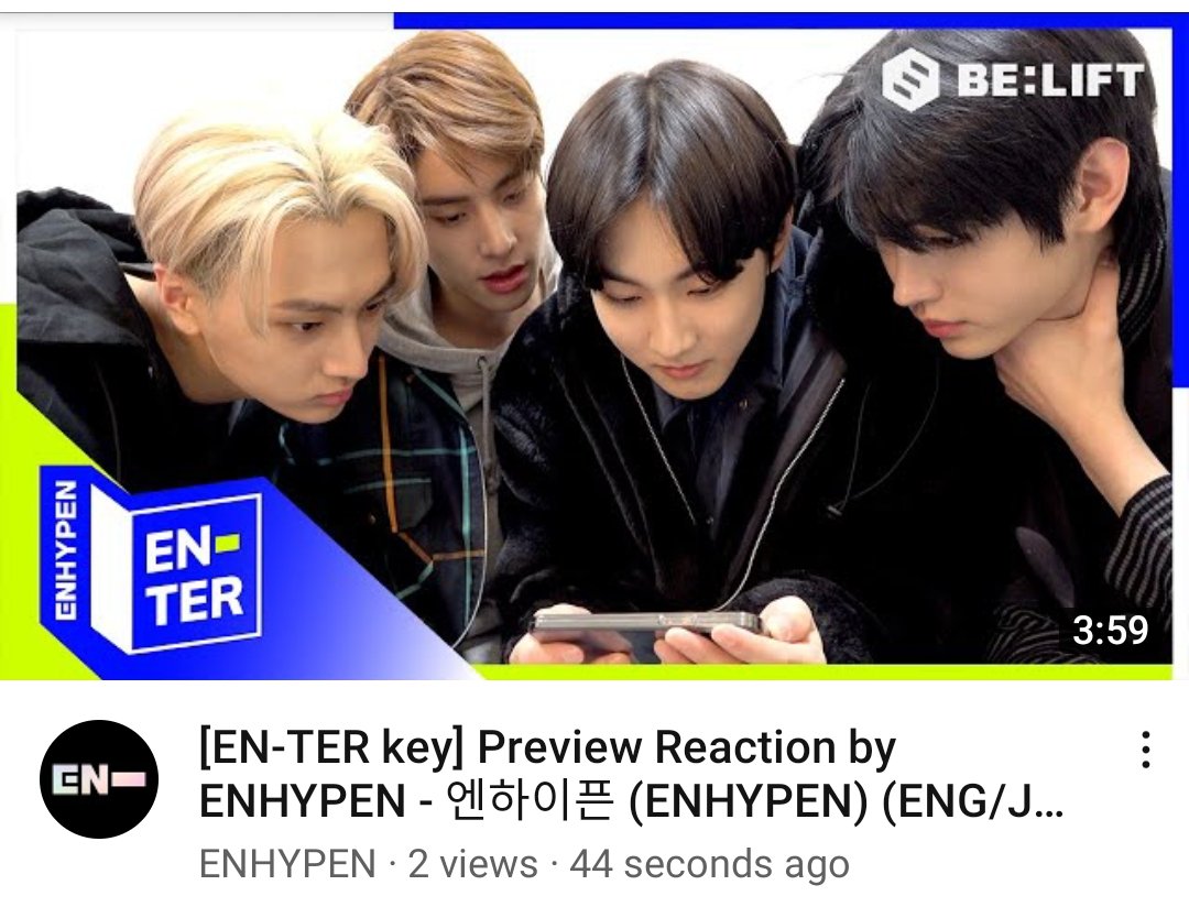 enhypenindia_'s tweet image. [YOUTUBE UPDATE]

[TRANS]

[EN-TERkey] #ENHYPEN's BORDER :  DAY ONE Preview Reaction 🤩 #Good_things #Lets_see_together 👀🎬

ENGENE watch it here now👇
🔗 youtu.be/X9eG80Uu7M0

#엔하이픈
@ENHYPEN @ENHYPEN_members