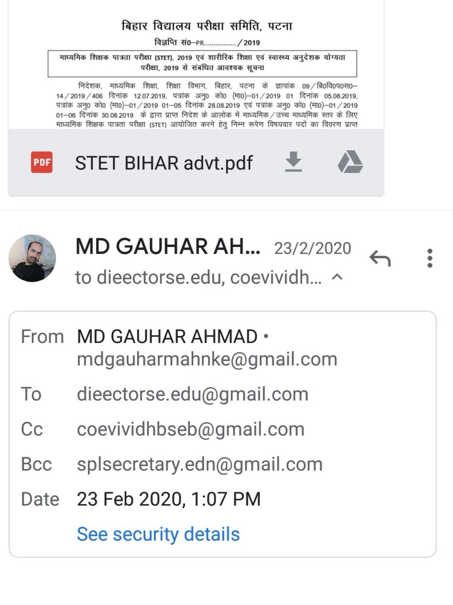 Gauharism's tweet photo. Feb 2020 को ईमेल के माध्यम से ध्यानाकृष्ट किया गया है..आशा करता हूँ कि निम्नांकित सुझाव को देखते हुए #result प्रकाशित किया जाए..! #normalizationOfMarks उचित तरीका से हो!
@sanjayjavin Sir
@VijayKChy ji
@scertbihar
@AnandKishorIAS Sir
@officialbseb
@jitanrmanjhi जी
@Lab24Learning https://t.co/5GQdeEfUEo