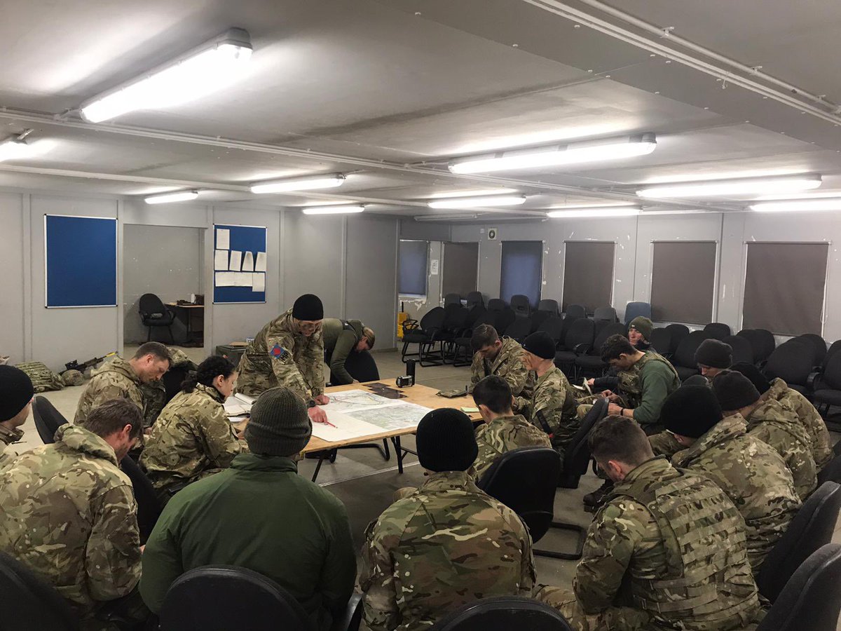 GraceIrvine11's tweet photo. The #CLVI team conducted the planning for their final assault on Ex REDCAP CENTURION last night and stepped off at 0420hrs for a Hhr of 0600. #beprofessional #beadaptable #leaders @JonMiller917 @3RMP2 @RecruitmentAgc https://t.co/s0su4oMHpE